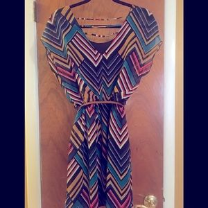 City Triangles Junior’s Fun mini dress with belt.